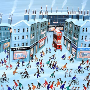 John Ormsby Winter Shoppers Size 18 x 22 Inch